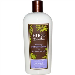 Hugo Naturals, Балансирующий кондиционер, чайное дерево и лаванда, 12 жидких унций (355 мл)