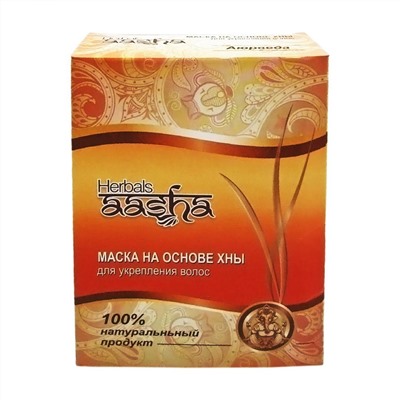 AASHA HERBALS Henna based hair mask Маска для укрепления волос на основе Хны 80г