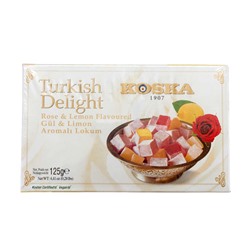 KOSKA Turkish Delight Рахат-лукум со вкусом розы и лимона 125 г