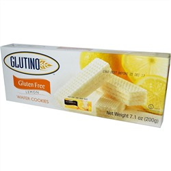 Glutino, Безглютеновые вафли с лимонным вкусом, 7,1 унции (200 г)