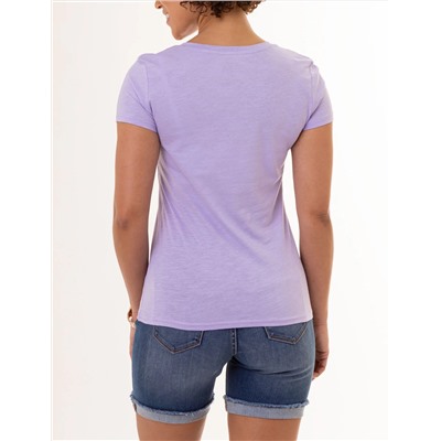 TONAL FLORAL V-NECK T-SHIRT