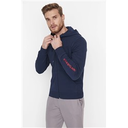 New Balance Erkek Lacivert Spor Sweatshirt MTH036-AVI
