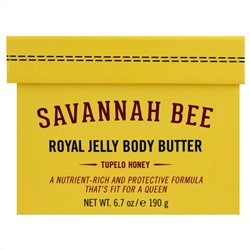 Savannah Bee Company Inc, Масло для тела из маточного молочка, тупеловый мед, 6,7 унц. (190 г)
