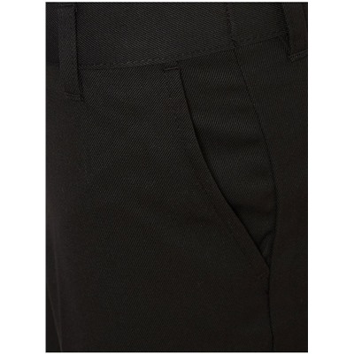 Senior Boys Black Regular Leg School Trousers 2 Pack