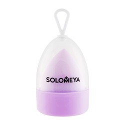 [SOLOMEYA] Спонж для макияжа МЕНЯЮЩИЙ ЦВЕТ косметический Purple-pink Color Changing Blending Sponge, 1 шт