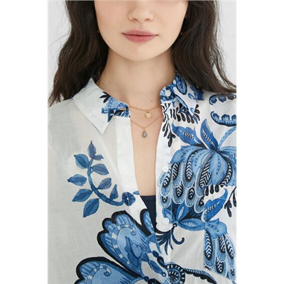 Camisa oversize paisley