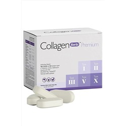 Collagen Forte Platinum Premium 5 Tip Kolajen, Hyalüronik Asit, Çinko, Selenyum & Vitamin C, 90 Tablet 8682340346981