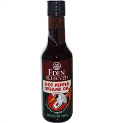 Eden Foods, Отборное кунжутное масло со жгучим перцем, 5 жидк. унц. (148 мл)