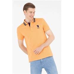 Erkek Turuncu Basic Polo Yaka Tişört