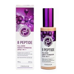 Premium 8 Peptide Full Cover Perfect Foundation SPF50+ PA+++ #13, Успокаивающий тональный крем с пептидами