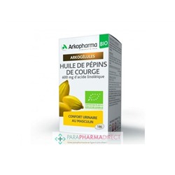 ArkoPharma ArkoGélules - Huile de Pépins de Courge - Confort Urinaire Masculin - BIO 180 capsules