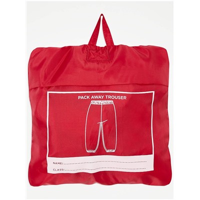 Red Shower Proof School Pac A Trousers