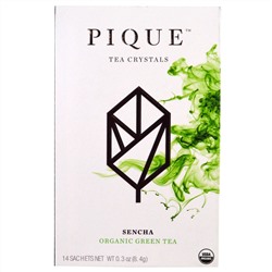 Pique Tea, Sencha, зеленый чай органического происхождения, 14 пакетиков, 8,4 г (0.3 унции)
