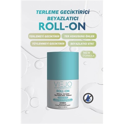 Viejo Koltuk Altı, El, Ayak Terleme Geciktirici Antiperspirant Beyazlatıcı Etkili Unisex Roll-on 50 ml