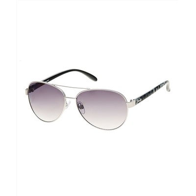 Nine West | Purple & Silvertone Aviator Sunglasses