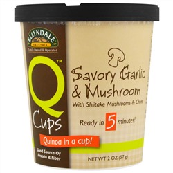 Now Foods, Quinoa Cups, острый чеснок и грибы, 2 унции (57 г)