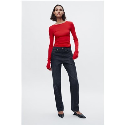 ZW COLLECTION RELAXED MID-RISE JEANS