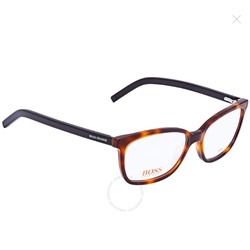 HUGO BOSS Orange Clear Demo Lens Eyeglasses