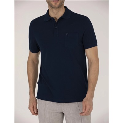 Lacivert Regular Fit Polo Yaka Basic Tişört