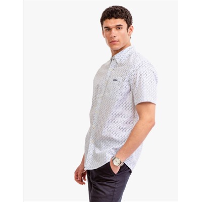 MULTI DOT SLUB POPLIN SHIRT