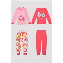 Penti Kız Çocuk Pinky Eyes Uzun Kollu 2'li Pijama Takımı PNC3Y40W23SK-MIX