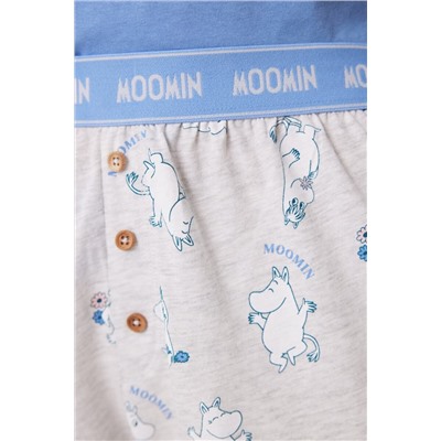 Women'secret Pijama largo 100% algodón Moomin