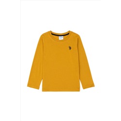 Erkek Çocuk Hardal Basic Sweatshirt