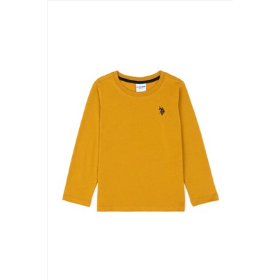 Erkek Çocuk Hardal Basic Sweatshirt