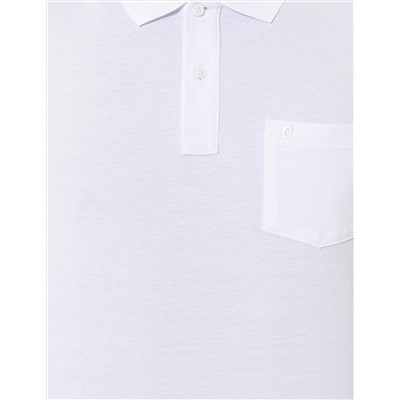 Beyaz Regular Fit Polo Yaka Basic Tişört