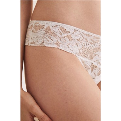 Braga culotte encaje blanco