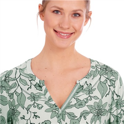 Damen Bluse mit Serafino-Ausschnitt