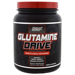 Nutrex Research Labs, Формула Glutamine Drive, без вкуса, 2,2 фунта (1000 г)