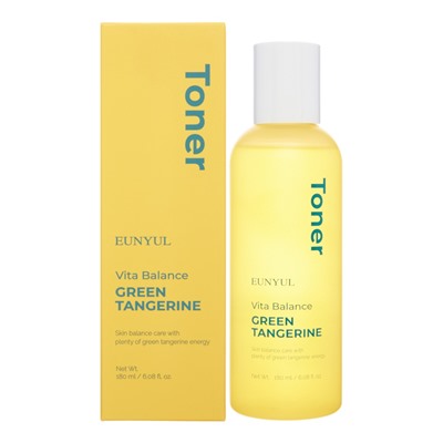 EUNYUL Vita Balance Green Tangerine Toner Выравнивающий тонер с экстрактом зелёного мандарина и витаминами 180мл