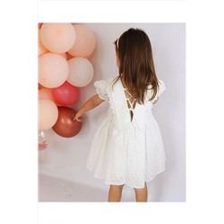 Mininaf Kız Bebek Beyaz Elbise 733633