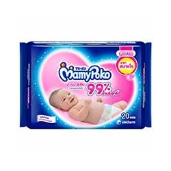 Детские влажные салфетки от Mamy Poko 20 шт / Mamy Poko Soft Baby Wipes 20 Sheets