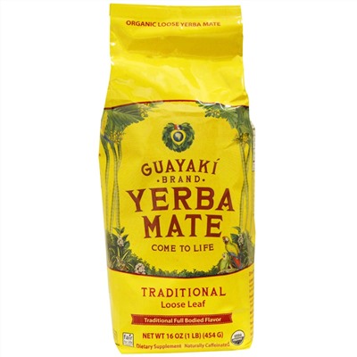 Guayaki, Мате, Листовой чай, 16 унций, (454 г)