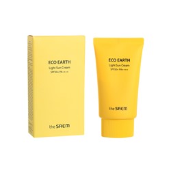 [THE SAEM] Крем для лица солнцезащитный ЛЕГКИЙ Eco Earth Light Sun Cream SPF 50+ PA++++, 50 гр