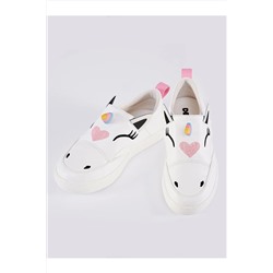 DenokidsUnicorn Beyaz Kız Sneakers Spor Ayakkabı