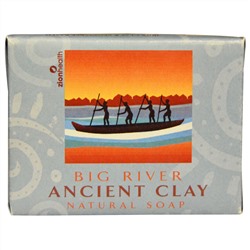 Zion Health, Натуральное мыло из древней глины, Big River, 300 г (10,5 унций)