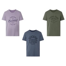 LIVERGY® Herren T-Shirt mit Print aus reiner Baumwolle