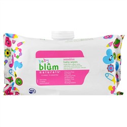 Blum Naturals, Для Младенца, Смягчающий Лосьон для Чувствительной Кожи, Детские влажные салфетки, Без Запаха, 72 салфетки