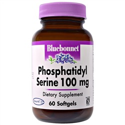 Bluebonnet Nutrition, Фосфатидилсерин, 100 мг, 60 желатиновых капсул