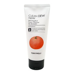 TONYMOLY CLEAN DEW Red Grapefruit Foam Cleanser Очищающая пенка для умывания с экстрактом красного грейпфрута 180мл