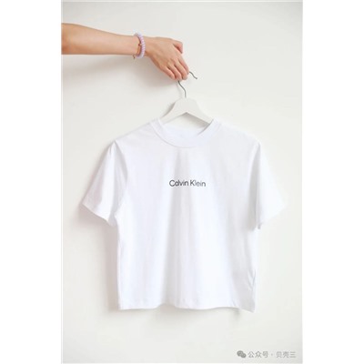 Базовая женская белая футболка  💋Calvi*n Klei*n, оригинал, экспортный магазин
