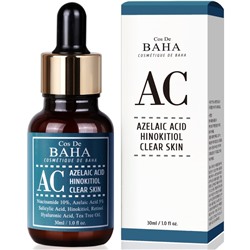 Cos De BAHA Clearing Serum (AC) Очищающая сыворотка для лица против акне с ниацинамидом и азелаиновой кислотой  30мл