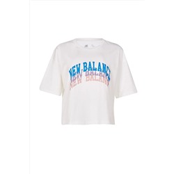 New Balance Kadın Beyaz T-shirt Wnt1204-wt WNT1204-WT