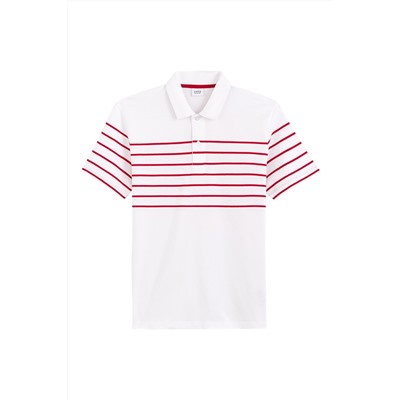 Polo - Blanco y rojo