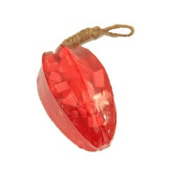 Тайское фруктовое мыло «Красная карамбола с начинкой»  115 гр / Thai fruit spa soap red starfruit with white pieces 115 gr