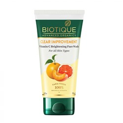 BIOTIQUE Advanced Organics Clear Improvement Vitamin C Face Wash Очищающий гель для умывания с витамином С 150мл
