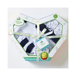 Подарочный набор одежды для детей 0-6 месяцев от Disney (8 предметов, белый с темно синим) / Disney Baby gift set  8pcs